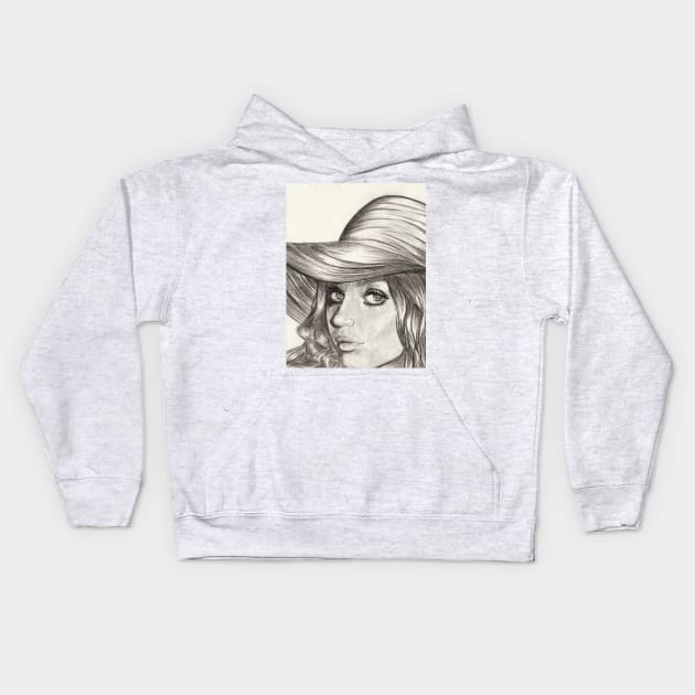 Mila Kunis Kids Hoodie by Svetlana Pelin